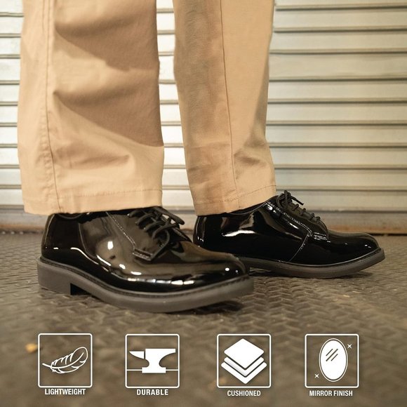 Rothco Black lightweight oxfords high gloss main image 5